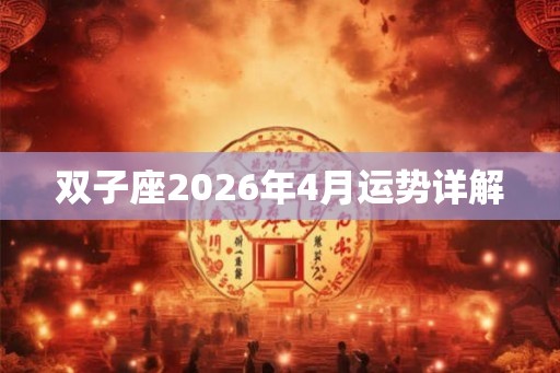 双子座2026年4月运势详解
