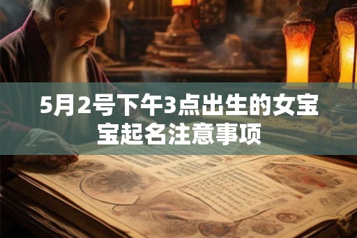 5月2号下午3点出生的女宝宝起名注意事项