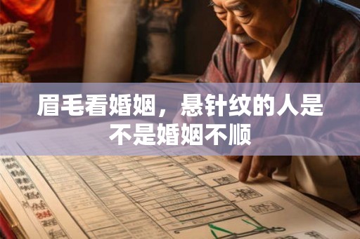 眉毛看婚姻,悬针纹的人是不是婚姻不顺 眉毛看婚姻,悬针纹的人是不是婚姻不顺