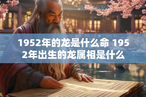 1952年的龙是什么命 1952年出生的龙属相是什么