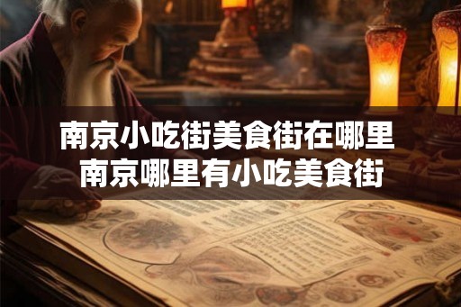南京小吃街美食街在哪里 南京哪里有小吃美食街