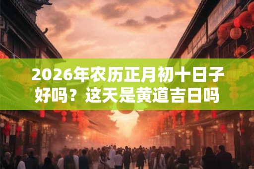 2026年农历正月初十日子好吗？这天是黄道吉日吗