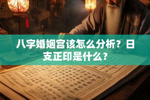 八字婚姻宫该怎么分析?日支正印是什么? 八字婚姻宫该怎么分析?日支正印是什么?