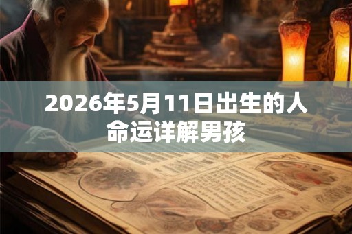 2026年5月11日出生的人命运详解男孩