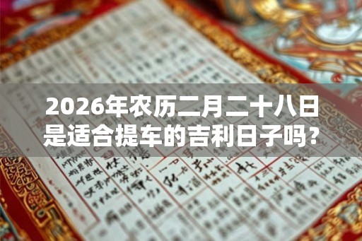 2026年农历二月二十八日是适合提车的吉利日子吗？
