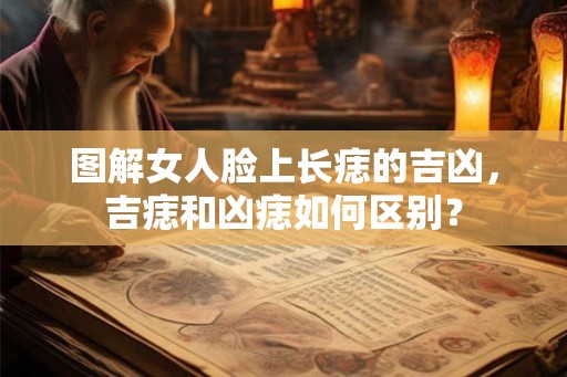 图解女人脸上长痣的吉凶，吉痣和凶痣如何区别？
