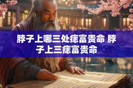 脖子上哪三处痣富贵命 脖子上三痣富贵命 脖子上哪三处痣富贵命 脖子上三痣富贵命
