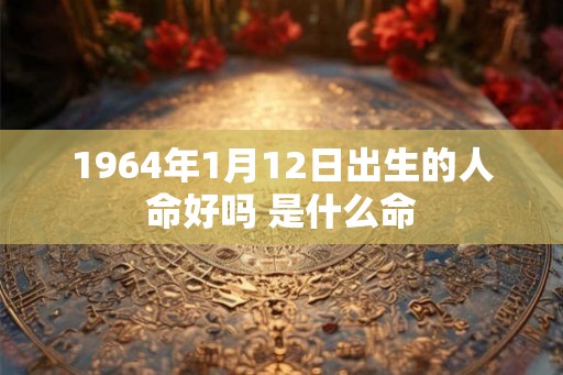 1964年1月12日出生的人命好吗 是什么命
