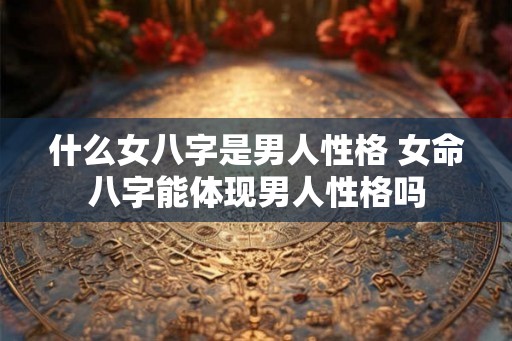 什么女八字是男人性格 女命八字能体现男人性格吗