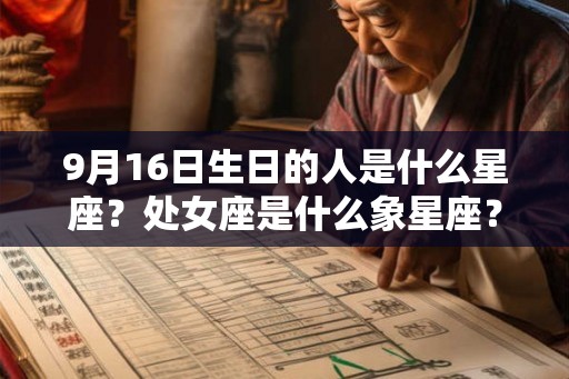 9月16日生日的人是什么星座？处女座是什么象星座？