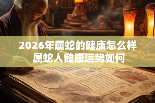 2026年属蛇的健康怎么样 属蛇人健康运势如何
