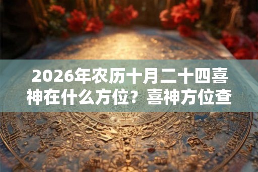 2026年农历十月二十四喜神在什么方位？喜神方位查询