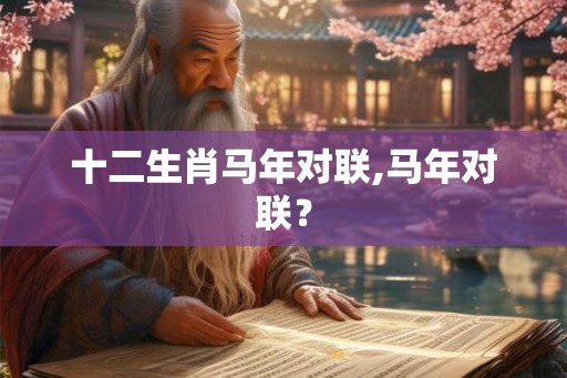 十二生肖马年对联,马年对联？