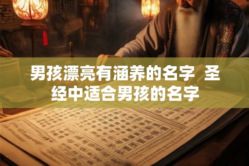 男孩漂亮有涵养的名字  圣经中适合男孩的名字
