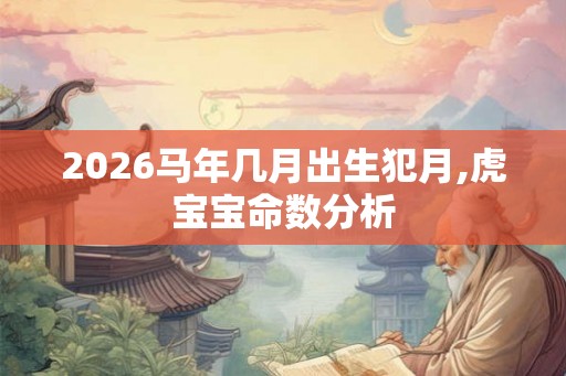 2026马年几月出生犯月,虎宝宝命数分析