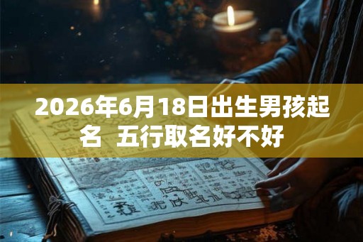 2026年6月18日出生男孩起名  五行取名好不好