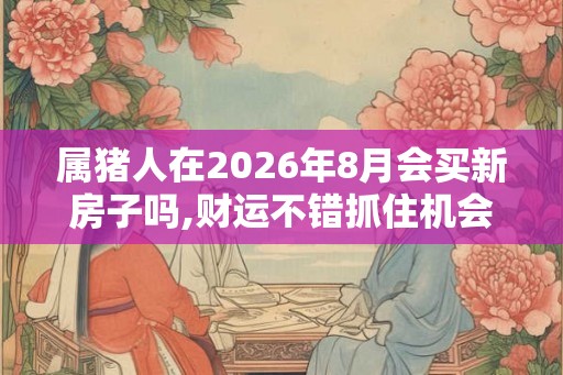 属猪人在2026年8月会买新房子吗,财运不错抓住机会