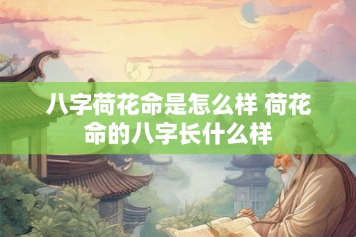 八字荷花命是怎么样 荷花命的八字长什么样