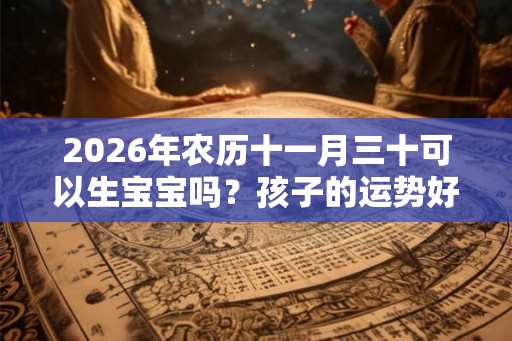 2026年农历十一月三十可以生宝宝吗？孩子的运势好吗？
