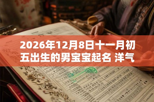 2026年12月8日十一月初五出生的男宝宝起名 洋气时尚新潮