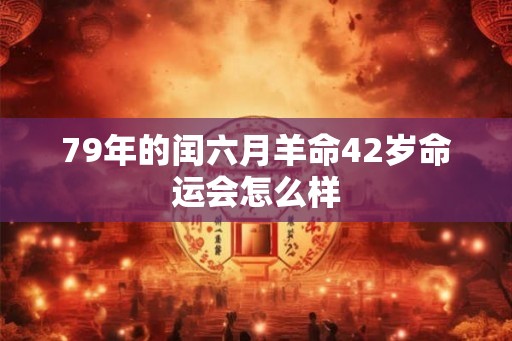 79年的闰六月羊命42岁命运会怎么样 79年的闰六月羊命42岁命运会怎么样