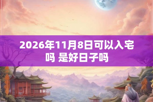 2026年11月8日可以入宅吗 是好日子吗