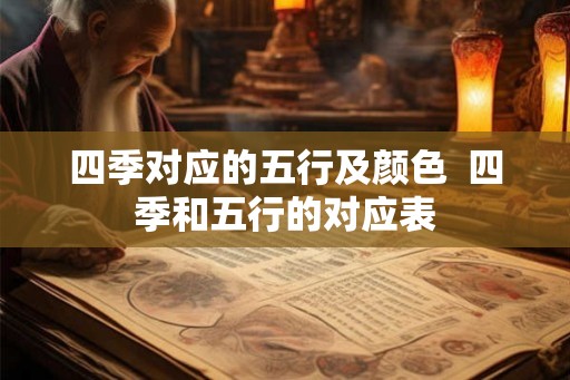 四季对应的五行及颜色  四季和五行的对应表