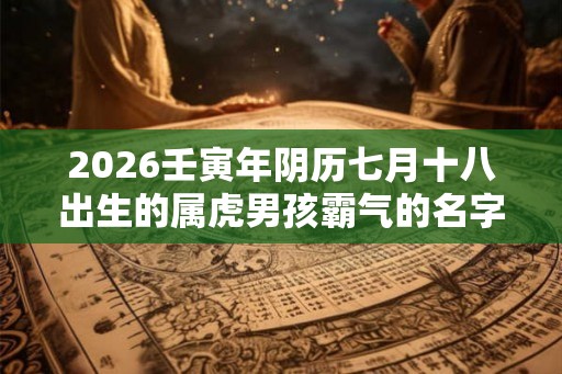 2026壬寅年阴历七月十八出生的属虎男孩霸气的名字