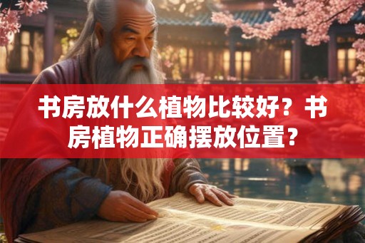 书房放什么植物比较好？书房植物正确摆放位置？
