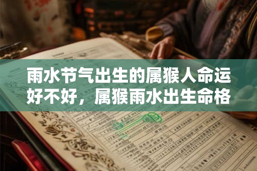 雨水节气出生的属猴人命运好不好，属猴雨水出生命格解析