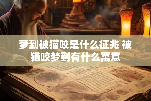 梦到被猫咬是什么征兆 被猫咬梦到有什么寓意