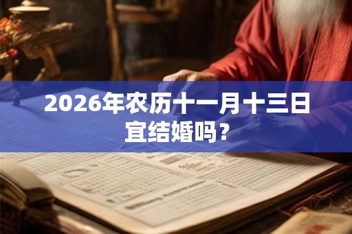 2026年农历十一月十三日宜结婚吗? 2026年农历十一月十三日宜结婚吗?