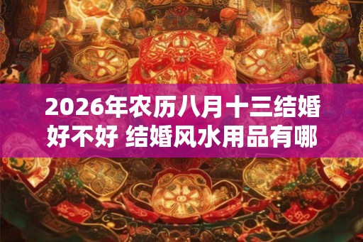 2026年农历八月十三结婚好不好 结婚风水用品有哪些