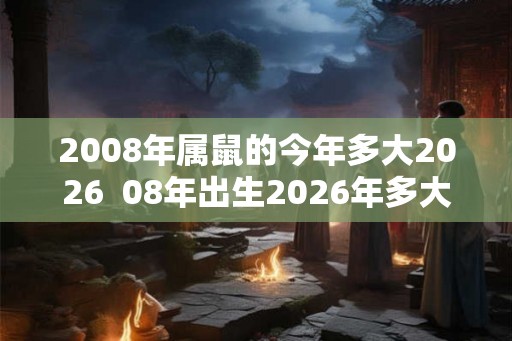 2008年属鼠的今年多大2026  08年出生2026年多大年龄