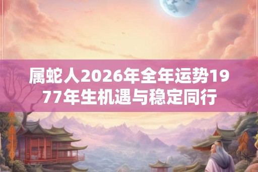属蛇人2026年全年运势1977年生机遇与稳定同行