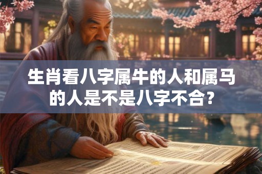 生肖看八字属牛的人和属马的人是不是八字不合？