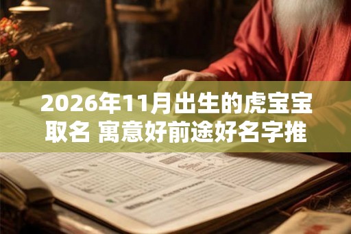 2026年11月出生的虎宝宝取名 寓意好前途好名字推荐