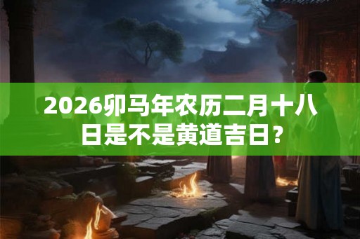 2026卯马年农历二月十八日是不是黄道吉日？