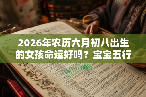 2026年农历六月初八出生的女孩命运好吗？宝宝五行缺什么？