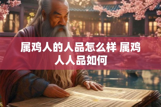 属鸡人的人品怎么样 属鸡人人品如何