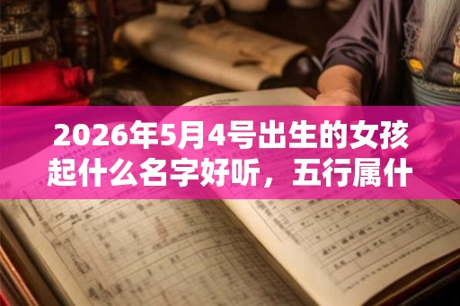 2026年5月4号出生的女孩起什么名字好听，五行属什么