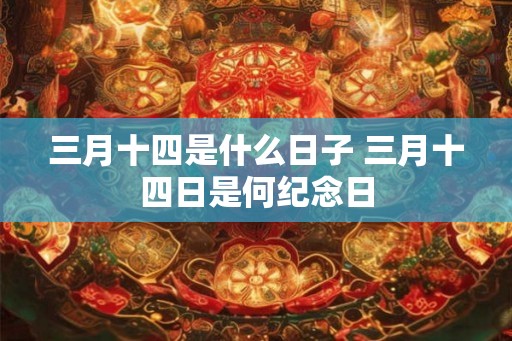 三月十四是什么日子 三月十四日是何纪念日