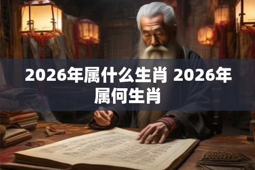 2026年属什么生肖 2026年属何生肖 2026年属什么生肖 2026年属何生肖