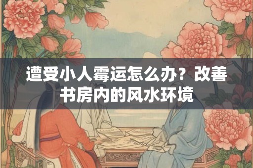 遭受小人霉运怎么办？改善书房内的风水环境