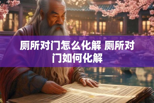 厕所对门怎么化解 厕所对门如何化解