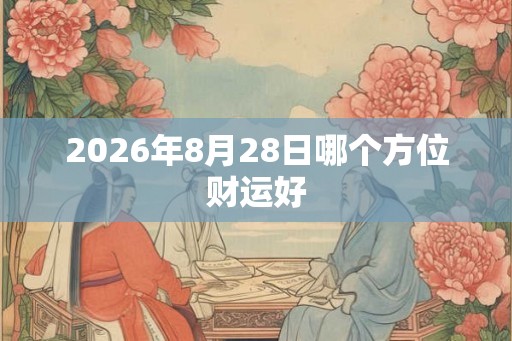 2026年8月28日哪个方位财运好