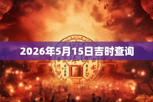 2026年5月15日吉时查询