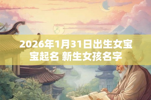2026年1月31日出生女宝宝起名 新生女孩名字