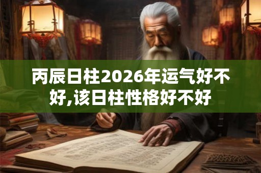 丙辰日柱2026年运气好不好,该日柱性格好不好 丙辰日柱2026年运气好不好,该日柱性格好不好