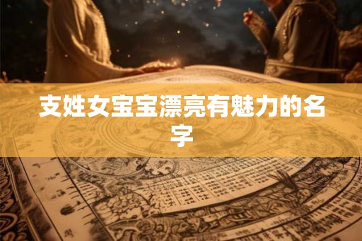 支姓女宝宝漂亮有魅力的名字